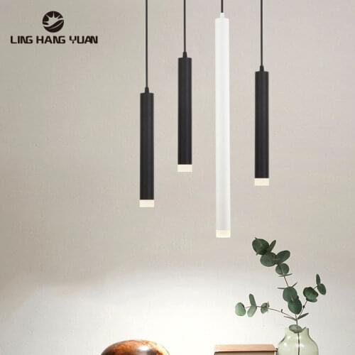 Black&White Modern Pendant Light Hanging Lamp 5W Metal decoration Led Pedant Lamp for Dining room Kitchen Bedside Light Fixtures