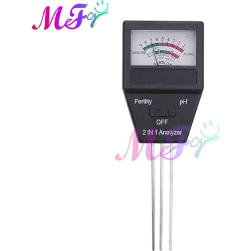 2 in 1 Soil PH Meter Tester Moisture Monitor Fertility Testers Acidity Alkali Test Soil Fertility Analyzer Gardening Detector