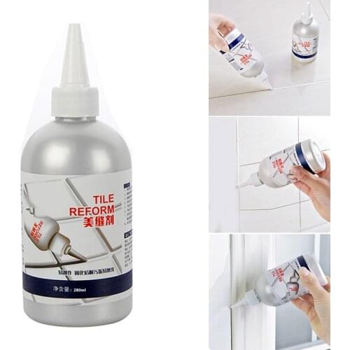Ceramic Vacuum Whitener 280ml Waterproof Tile Crack Beauty Grout Seam Filling Reform Wall Glue Household Форма Для Плитки