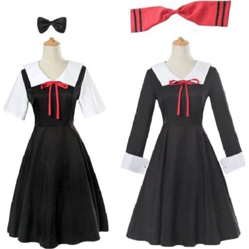Kaguya-sama: Love is War Cosplay Costume Shinomiya Kaguya Anime Cosplay Fujiwara Chika Costume Girls School Uniforms Women Dress