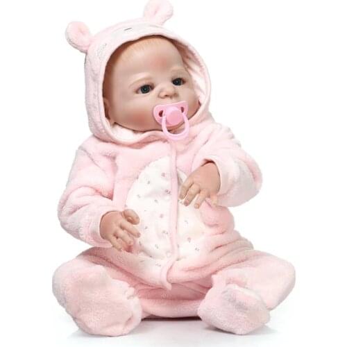 23 inch boy girl reborn baby doll alive full silicone vinyl body bebe reborn menino boneca children birthday gift toys
