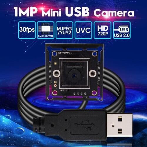 M7 45 degree lens MJPEG 30fps 1280X720 High speed USB2.0 Ominivision OV9712 Chips USB Camera module, 32*32mm small size