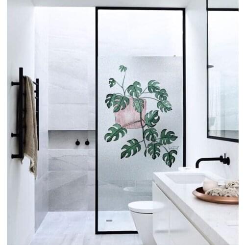 120cm Glass Electrostatic Window Film Frosted Opaque Privacy Glass Film Home Decoration Window Decoration Custom Size