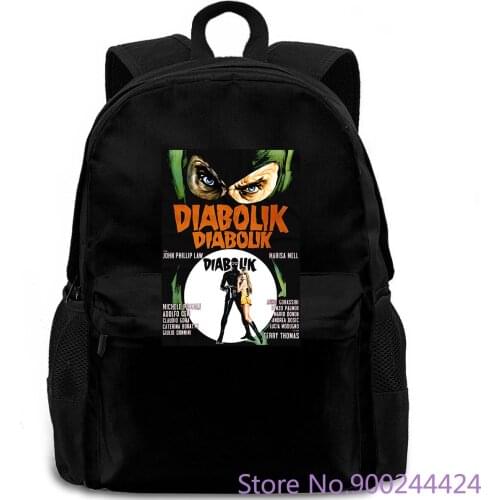 Diabolik, movie poster, 1968 BLACK all sizes to 5XL PP Classic Men Round Collar backpack