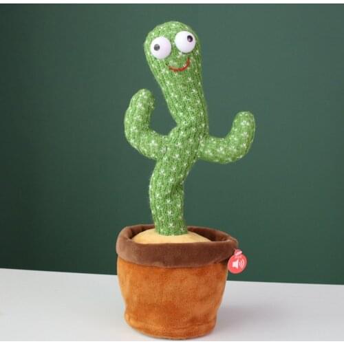Lovely Talking Toy Dancing Cactus Doll Speak Talk Sound Record Repeat Toy Kawaii Cactus Toys Children Kids Education Toy Gift