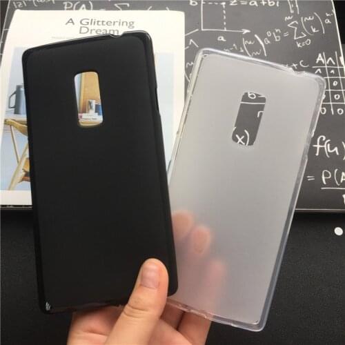 Soft Silicone Protective Back Cover Cases for OnePlus 2 / One Plus Two A2001 A2003 A2005 TPU Mobile Phone Case Black Para