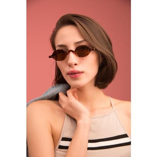 Vintage Different Model Womens Baraque Leopard Oval Sunglasses 2021 New Season Fashion Trend High Quality Ladies Sunglasses