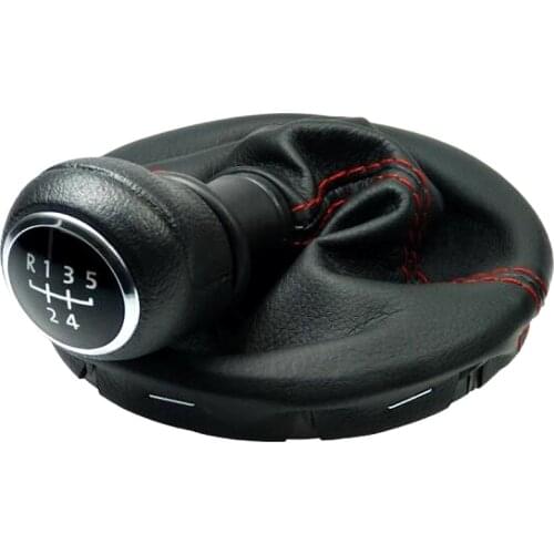 5 Speed Gearshift Knob Shift Shift knob Shift handball Gear Knob+PU leather FOR VW T5 Transport car 5