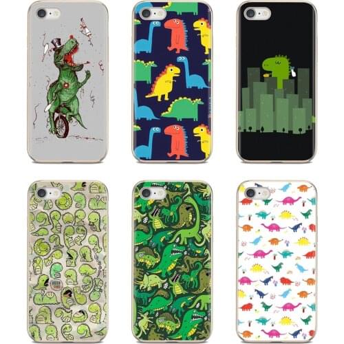 Kawaii Dinosaurs pattern For ZTE Blade A910 A610 A530 A510 For Oneplus One plus 3T 5T 6T 6 7 8 7T Pro Silicone Phone Case