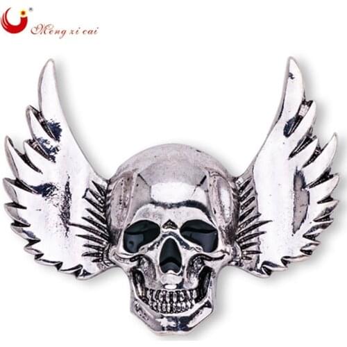 High Quality Retro Fashion Punk Halloween Skeleton Wing Skull Broach Delicate Jewelry Female Homme Party X1524