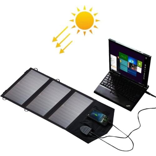 ALLPOWERS Solar Panel Charger 5V USB 18V DC Solar Battery Charge for Android Phones iOS iPhone iPad Laptops Car Battery etc