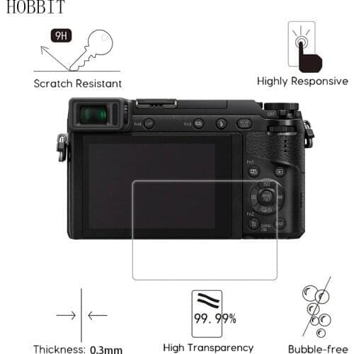 2Pack For Panasonic Lumix DMC GX80 GX7II G8 0.3mm 2.5D 9H Clear Tempered Glass Screen Protector Digital Camera Film