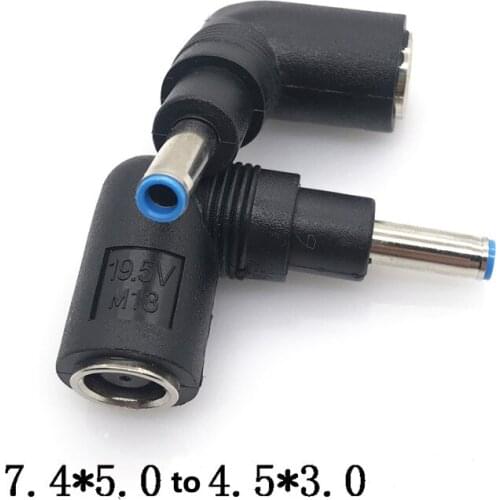 1pcs 19.5V Laptop Adapter Tip Cord 7.4mm*5.0mm Female to 4.5mm*3.0mm Male Power Cable for HP EliteBook Folio Charger Convertor