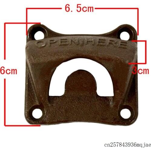 100pcs Wall-mounted Openers Beer Bottle Opener Cast Iron Wall Opener Creative Beer Openers