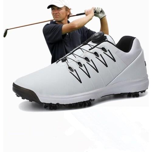 2020 Brand Professional Genuine Leather Golf Shoes Fashion Breathable Waterproof Anti-slip Mens Shoes