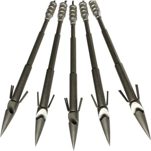3/5pcs Slingshot Arrows Fish Dart Hunting Catapult Dart Fishing Gear Stainless Steel Arrowhead Shooting Slingshot Accessories