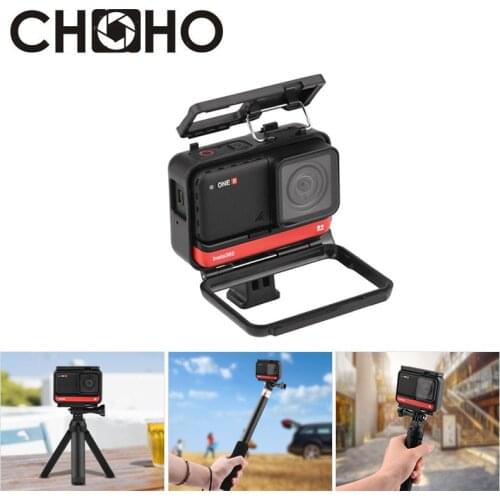 Insta360 Accessories ONE R 4k Protective Frame Case Housing Shell Protector ABS + Long Screw + Base Mount For Insta 360 One R