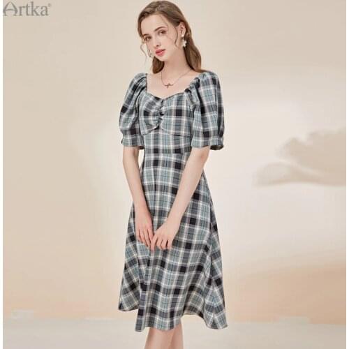 Летние платья с рукавами Artka China At AliExpress