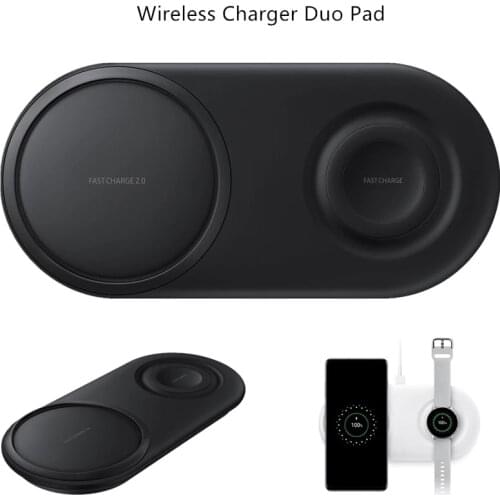 25W Qi Wireless Charger Duo Pad For Samsung S21 S20 Note 20 Ultra Note 10 Plus Fast Charge 2 In 1 Phone Watch Charging Induction