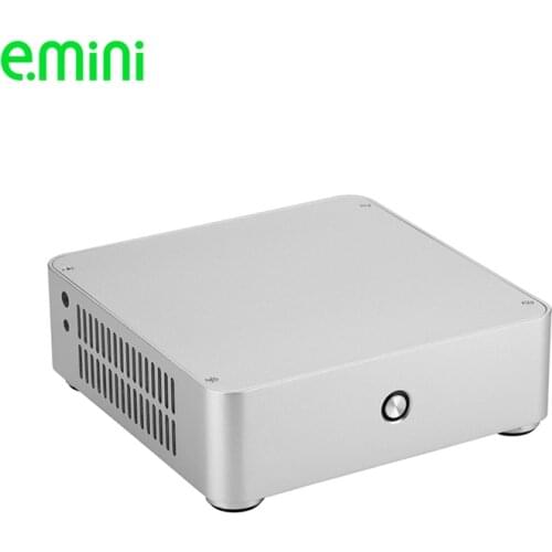 Realan H60 HTPC Computer Case Chassis Aluminum Mini ITX Case PC Box Without Power Supply Free Shipping
