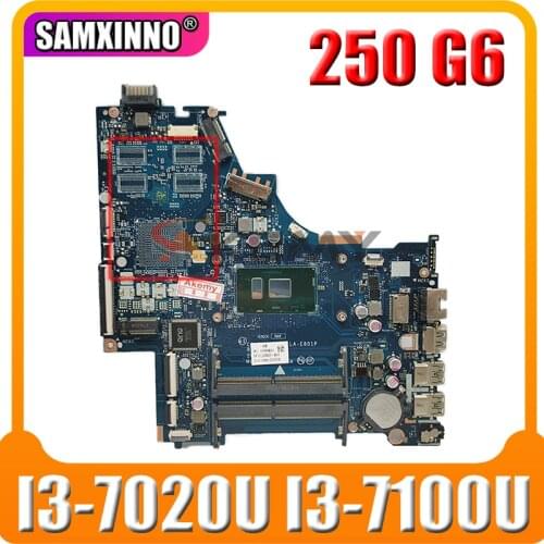 For HP 15-BS 250 G6 Laptop Motherboard DKL50 LA-E802P LA-E801P With SR3LD i3-7020u i3-7100uCPU DDR4 100% Tested Fast Ship