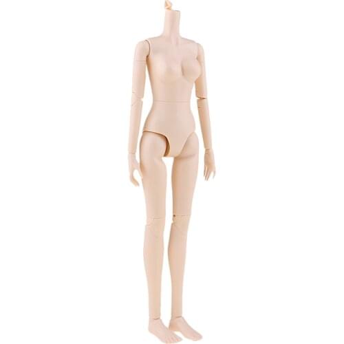 Flexible 16-Joints 1/4 BJD DIY Body without Head Ball Jointed Dolls for OB Kurhn Normal Skin Tone
