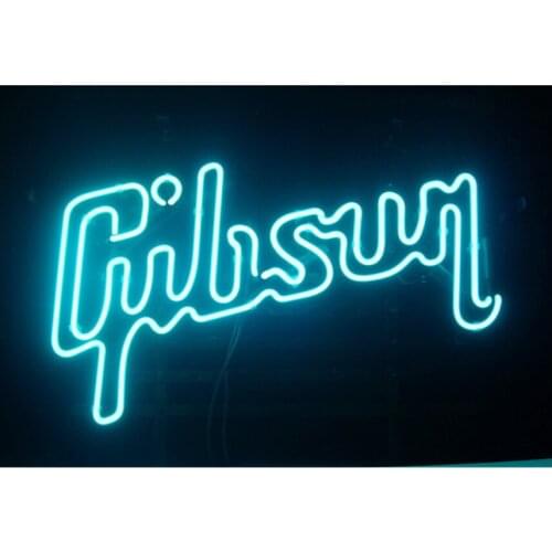Gibson Beer Custom Handmade Real Glass Tube Bar KTV Store Firms Restaurant Advertise Display Decoration Sign Neon Light 17"X10"
