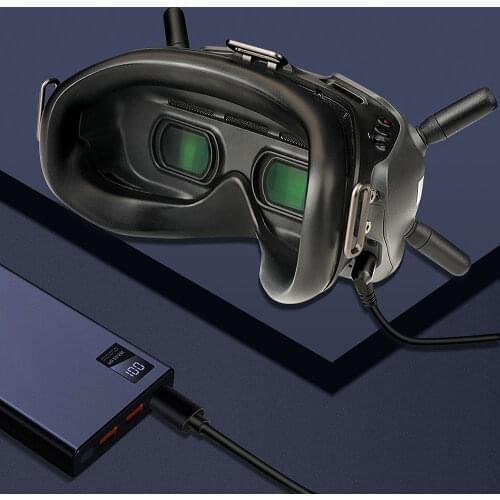 2021 New FPV Goggles V2 Power Supply Cable USB-PD Fast Charger PD Port Mobile Power Line for DJI FPV Goggles Accessories