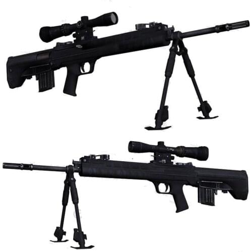 China QBU-88 Sniper Rifle 3D Paper Model Gun Firearms 1:1 Scale Weapon Handmade Toy