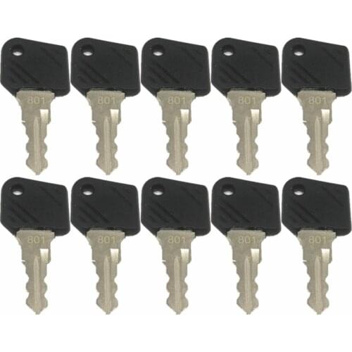 10pc Ignition Key 801 Forklift High Lift Truck Ant Linde Key