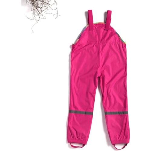 Girls Boys Waterproof Overalls Padded Outdoor Pants High Quality Kid Windproof Rain Clothes Childrens Winter Necessary Trousers