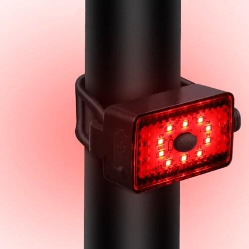 Mini Bicycle Lights Safety Warning Cycling Rear Flashlight Bike Taillight Waterproof Led USB Chargeable Mountain Bike Tail-lamp