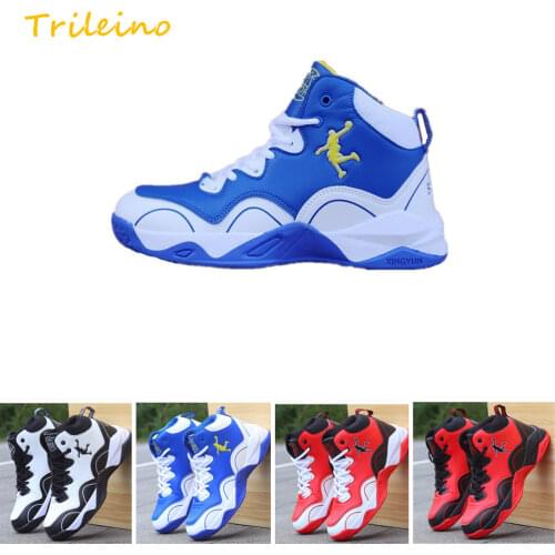 Big Size 45 46 Men Basketball Shoes Air Cushion Basketball Sneakers Anti-skid High-top Breathable jordanes Basketball Boots