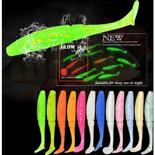 Soft Bait Worm Silicone Fishing Lure Double Color Jig Wobblers Artificial Bait Swimbait Carp Bass Tackle