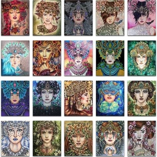 5D DIY Diamond Painting Kit Full Color Cartoon Girl Sexy lady Square&Round Diamond embroidery Cross stitch Diamond mosaic Paint