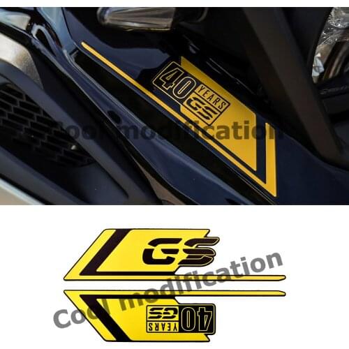 Motorcycle Front Fairing Stickers For BMW R1250GS R 1250 GS LC 40 Years 2017-2021 Reflective PVC Body Waterproof Decals Case