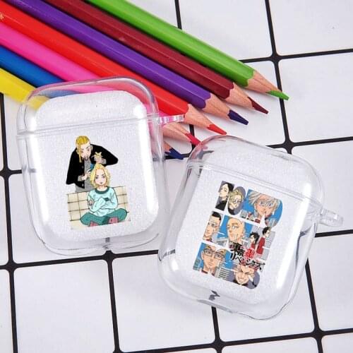 New Japan Anime Tokyo Revengers Earphone Cover For Airpods 1 2 wireless bluetooth earphone Case Soft Clear charging Box Capa