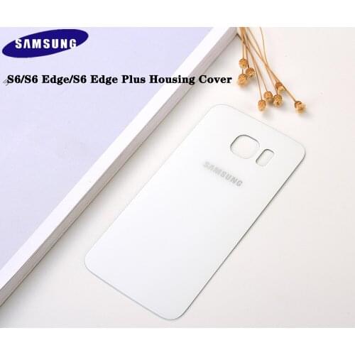Original Back Rear Battery Cover Glass Door For Samsung S6 Edge Plus G920F G925F G928F S6 Edge + Housing Back Battery Cover Case
