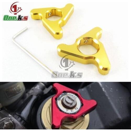 Motorcycle CNC Racing Front Fork Preload Adjusters For Aprilia Dorsoduro RSV1000 RSV Mille