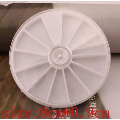 10/12/18 Grids Plastic Box rectangle Round Storage Box Case Jewelry Bead Clear Organizer Gift for Party Decoration