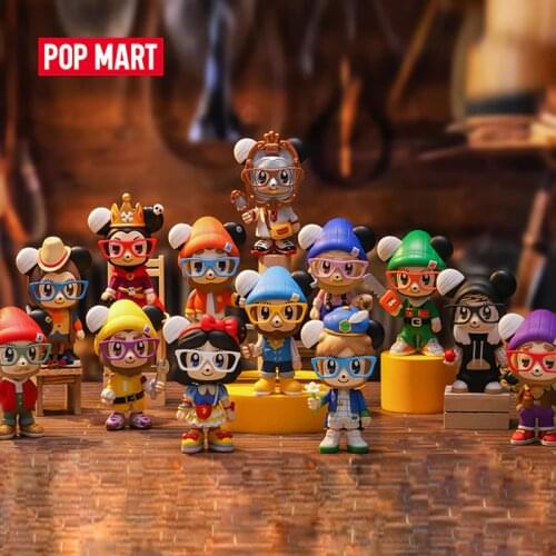 POP MART Whole Box Stayreal Modern Fairy Tale Series Collection Doll Collectible Cute Action Kawaii Animal Toy Figures