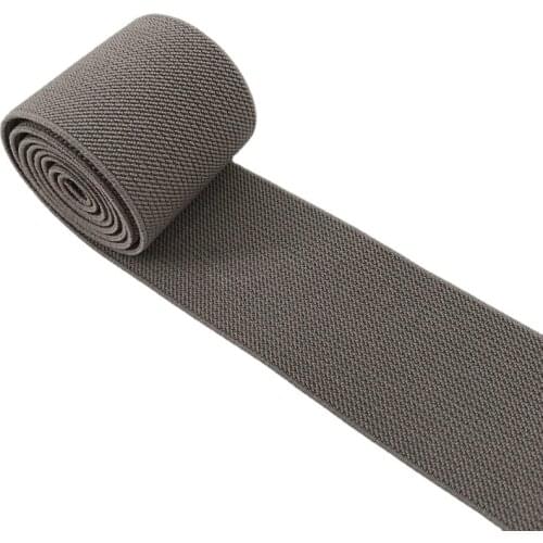 Width 1'' Double Sided Solid Color Thickened Double Twill Elastic Bands For Trousers Skirts Belts Cloth Accessories Material