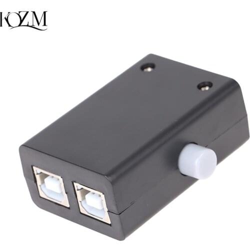 USB Sharing Share Switch Box Hub 2 Ports PC Computer Scanner Printer Manual Hot Promotion Wholesale