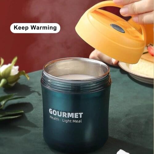Thermal Jar Insulated Soup Thermos Containers Stainless Steel Lunch Box Drinking Cup Soup Containers Vacuum Flasks Thermocup