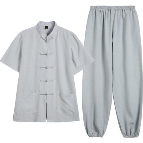 Women Men Tai Chi Kungfu Martial Arts Uniforms Linen Loose Sweatshirt+pant Jogger Fitness Casual Outfit Gym Yoga Set Sportswear
