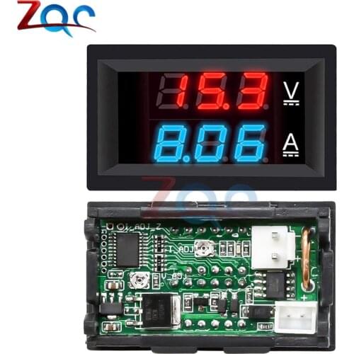 0.28" LED Digital Display Voltmeter Ammeter DC 7 -110V / 0 -100V 10A DC Power Supply High Precision Voltage Current Tester Panel