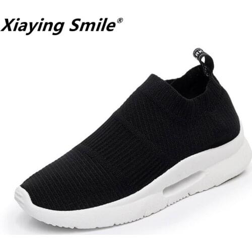 Xiaying Smile Outdoor lady boots summer Running Shoe for woman sock footwear sport athletic shoes breathable Mesh female