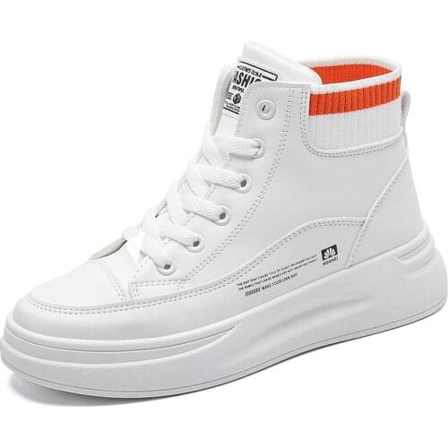 Women Sneakers Pu Leather Women Shoes White Platform Casual Sneaker Spring Summer Female Board Shoes Flats Ladies Trainers