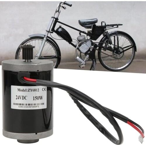 ZY6812 150W Brush Electric Motor Chain Synchronizing Wheels Permanent Magnet Chain Tooth For Electric Scooters Electric Bicycles