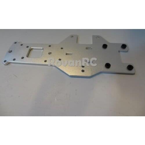 1/5 Scale HD 6mm Thick Aluminum Rear Lower Plate, Chassis Frame Fit HPI Baja 5B